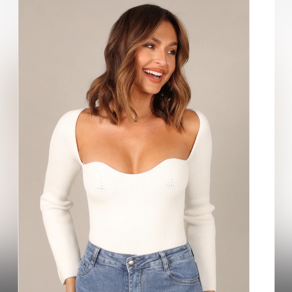 Petal and Pup AQUERELLE KNIT SWEATER - IVORY